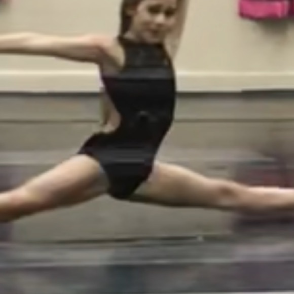 Custom Details Dancewear black lace leotard - Picture 9 of 9